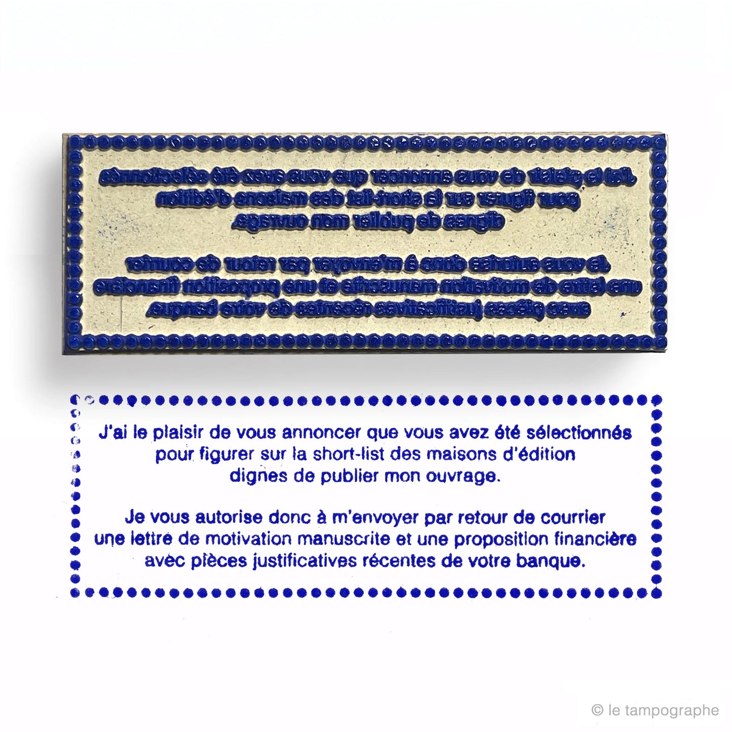 Tampon pour écrivain n°3